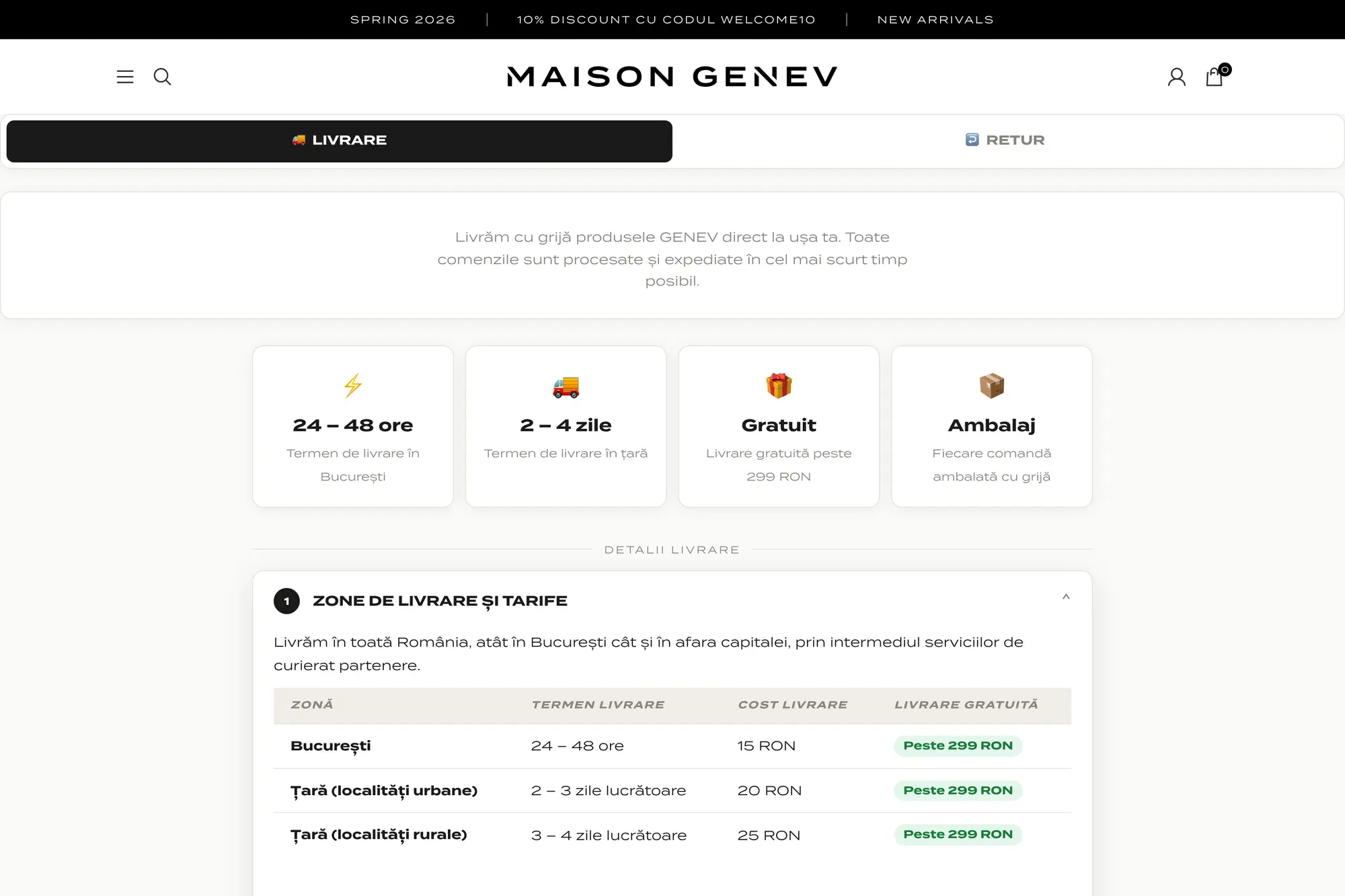 Maison Genev - Magazin Online WooCommerce