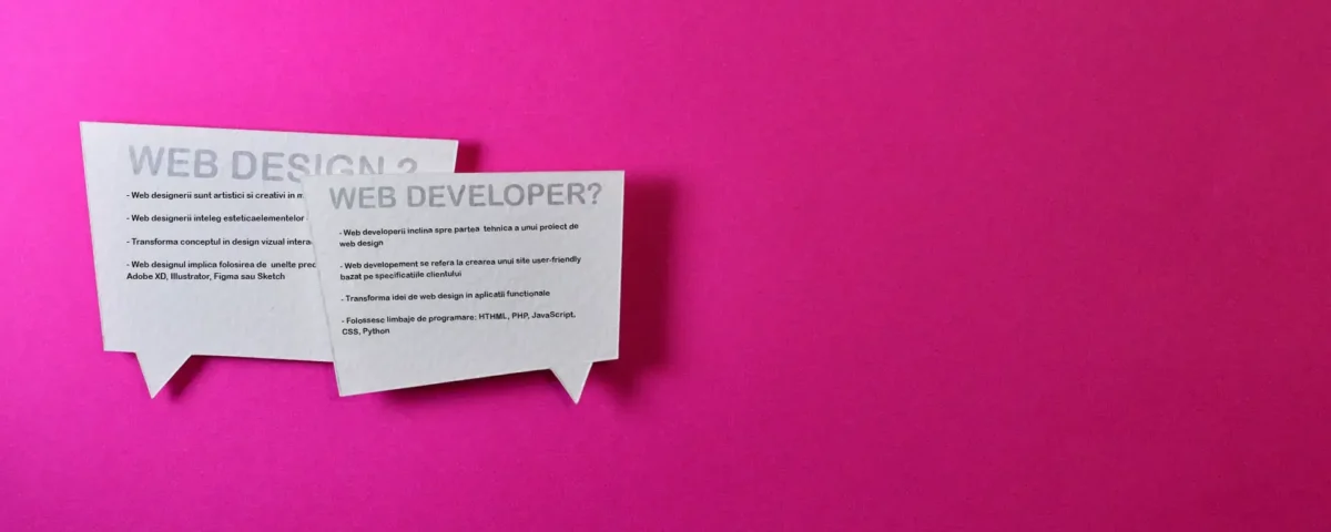 Website Developer vs Website Designer: Care este diferența?