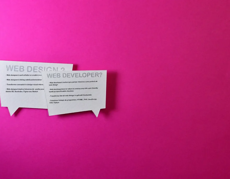 Website Developer vs Website Designer: Care este diferența?